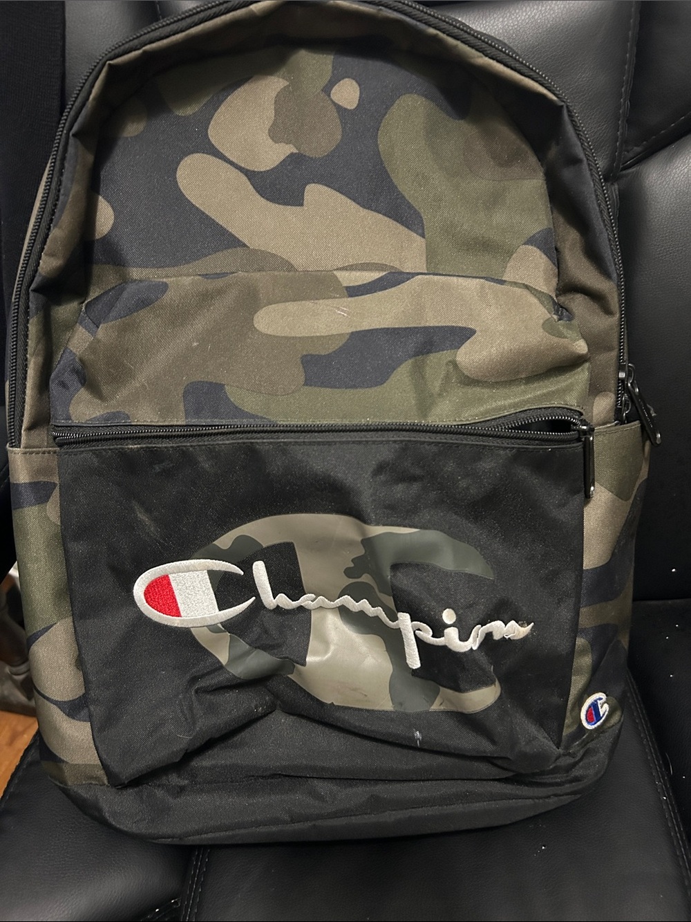 Champion Camo Backpack - Olive Green & Black